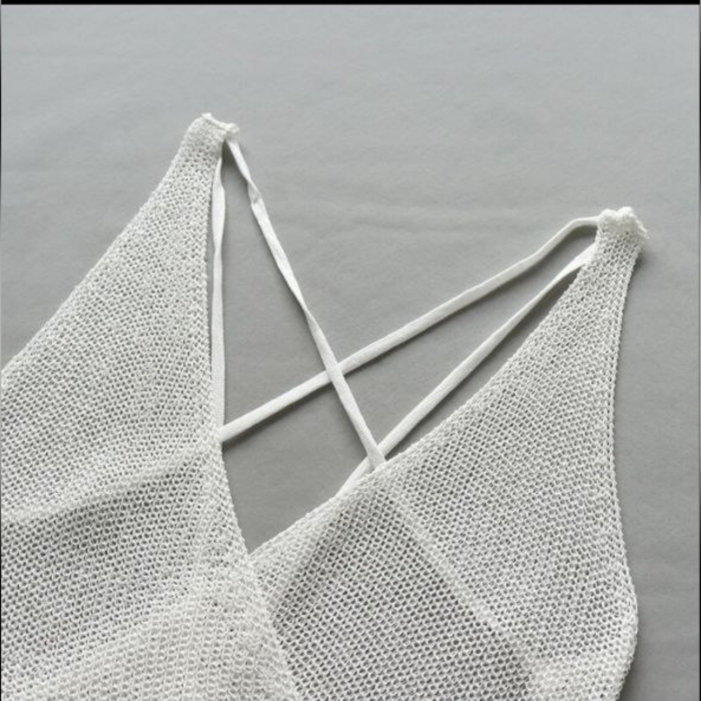 Kenzie High Slit Maxi Open Back Knit Coverup Dress - Picture 5 of 7